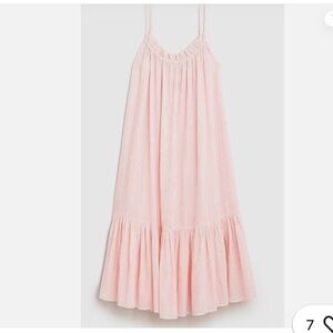 J. Crew Pink Ruffled Tiered Sundress